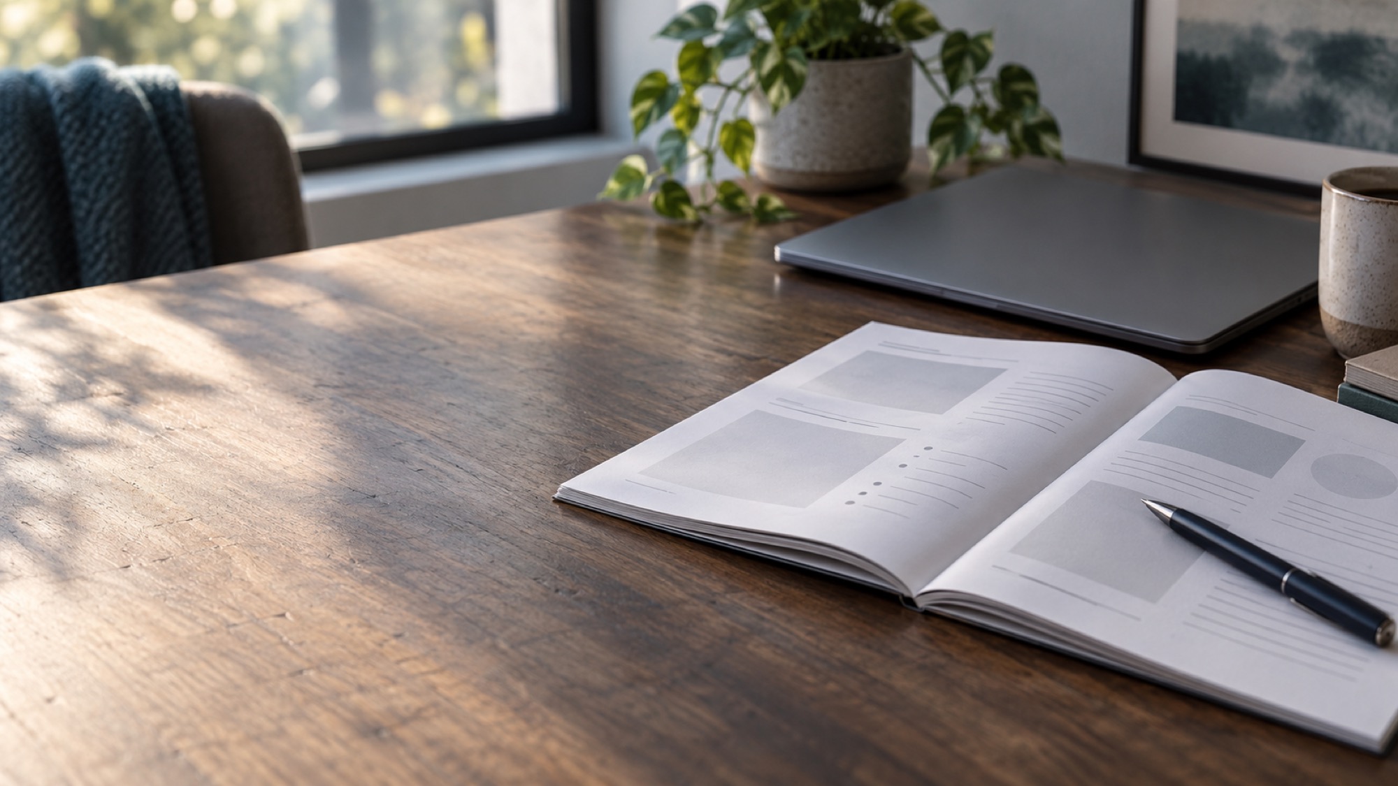 An illustrative photograph of a printed worksheet booklet on a desk