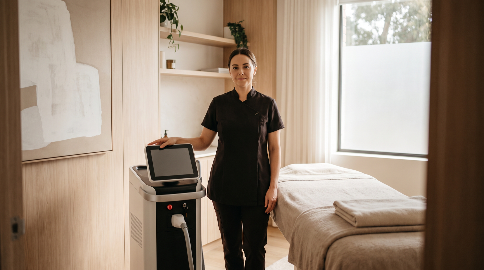 MedSpa booking and chair utilization — RIG vertical visual